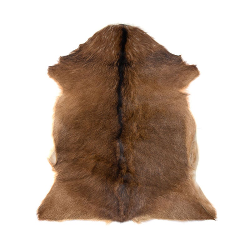 天然山羊毛皮 ヤギ皮 カーペット マット 本革 110*80cm GOAT FUR MAT
