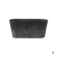 ART STONE CONTAINER ROUND / Black