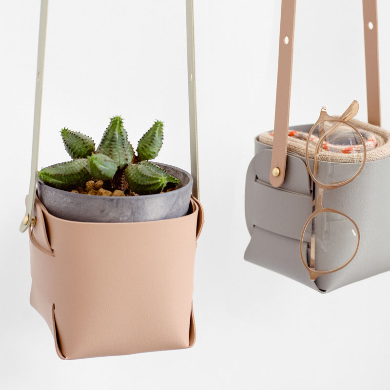 SOFT LEATHER POT (3Color)