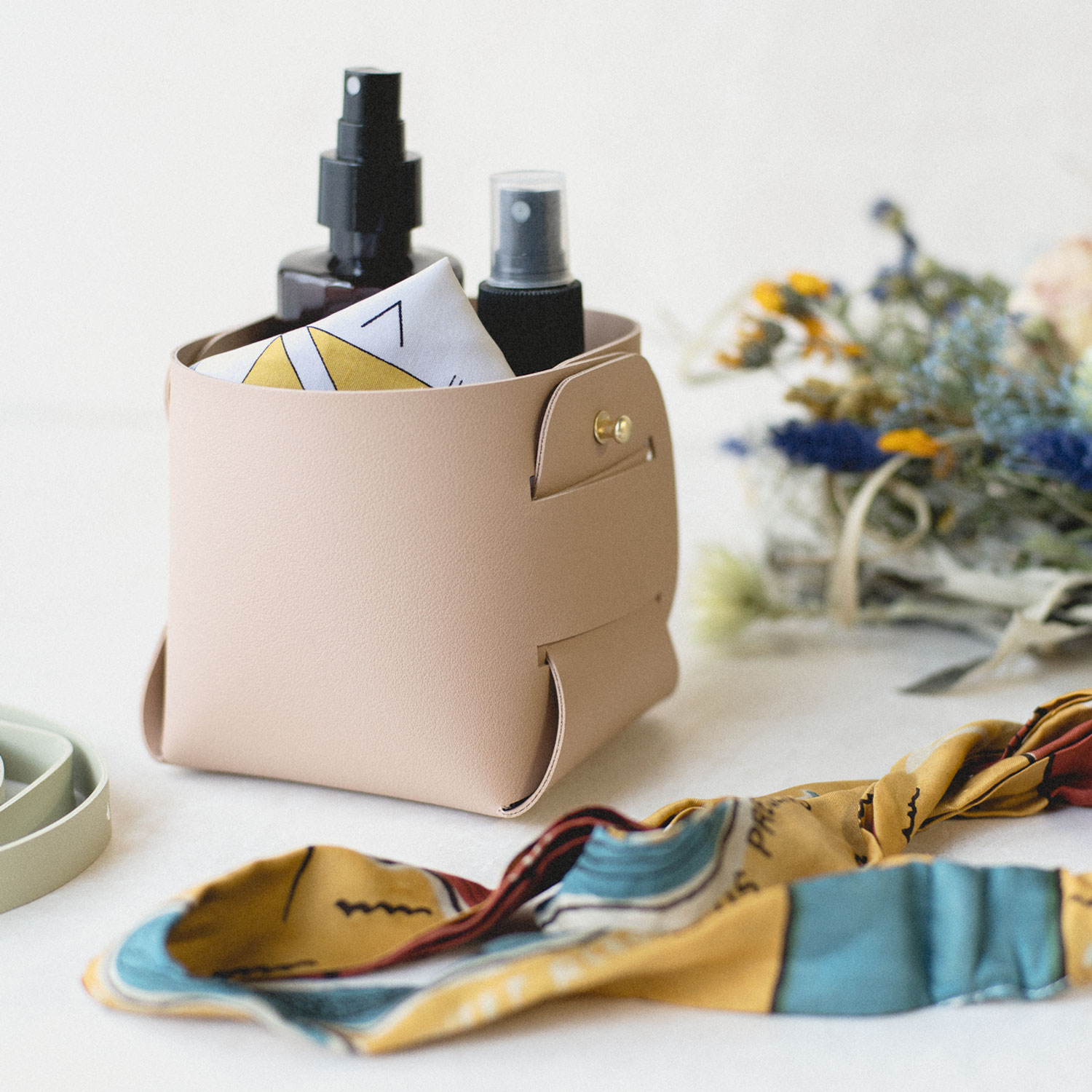 SOFT LEATHER POT (3Color)