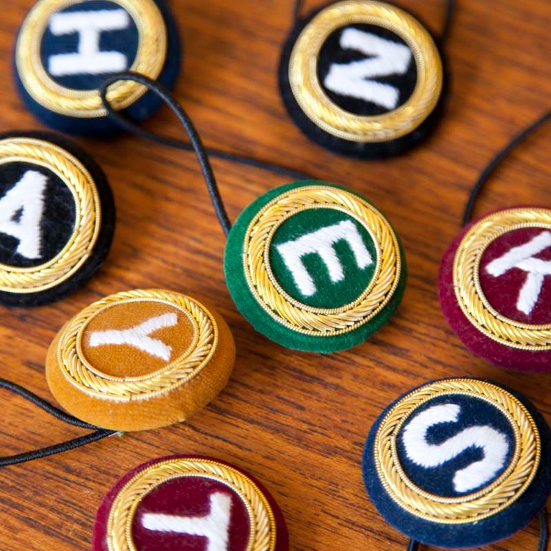 INITIAL HAIR BAND / K