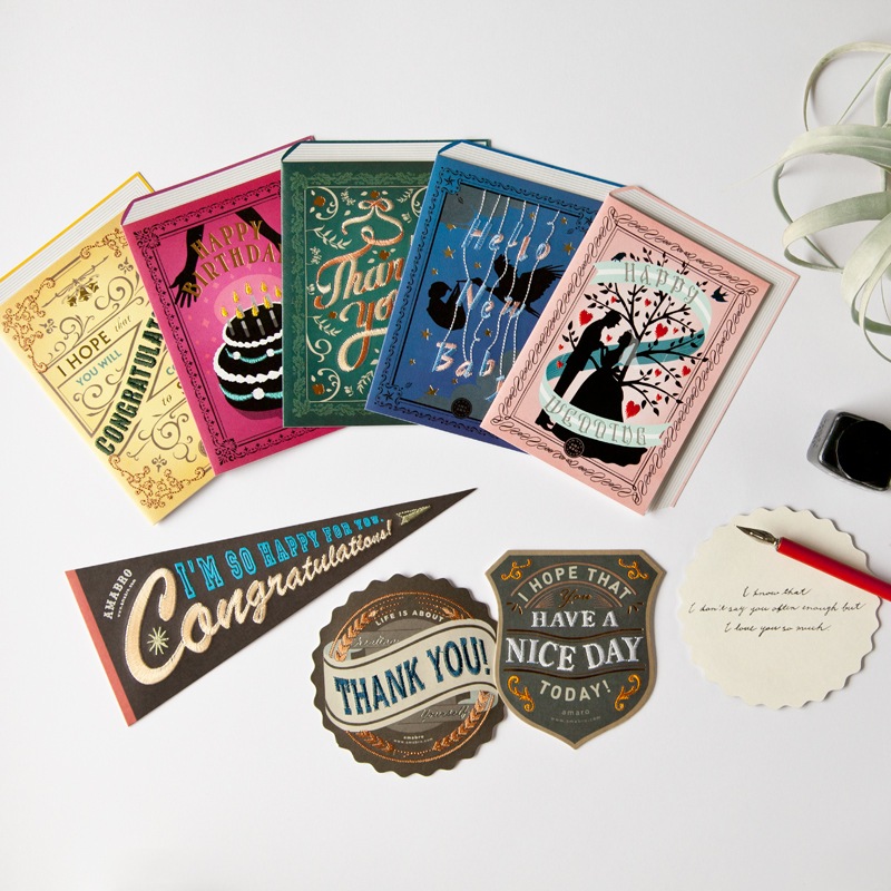 EMBROIDERY MESSAGE CARD -COLLEGE- / Have a Nice Day