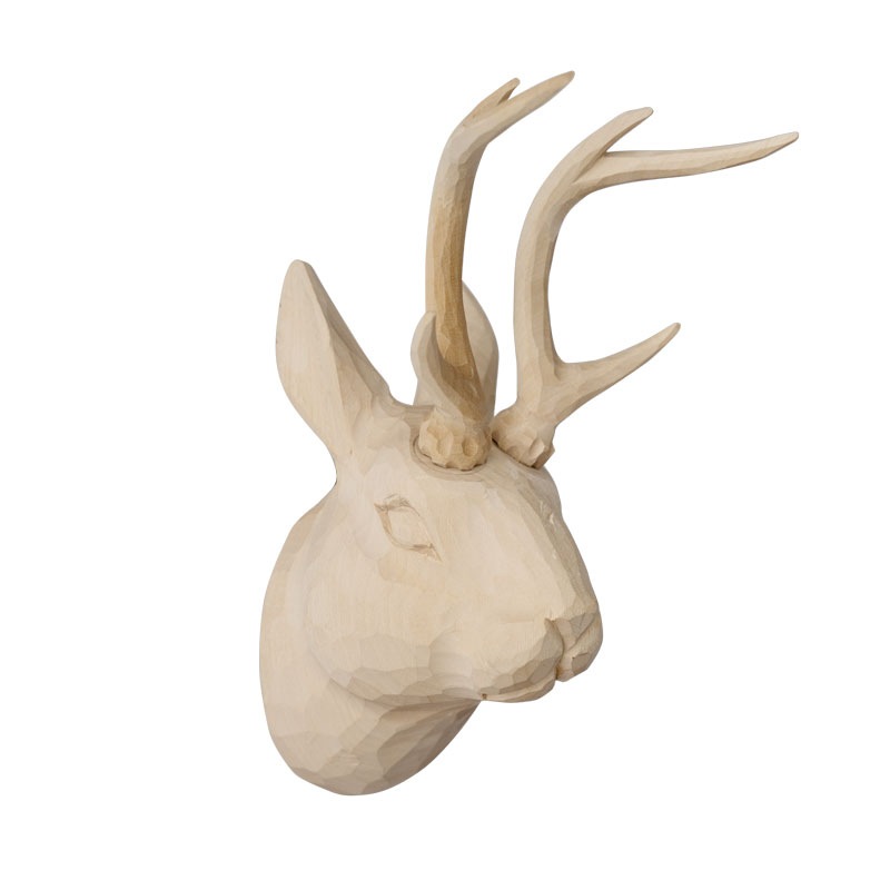 WOOD ANIMAL HEAD / Jackalope