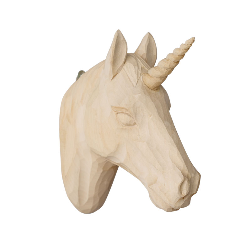 WOOD ANIMAL HEAD / Unicorn