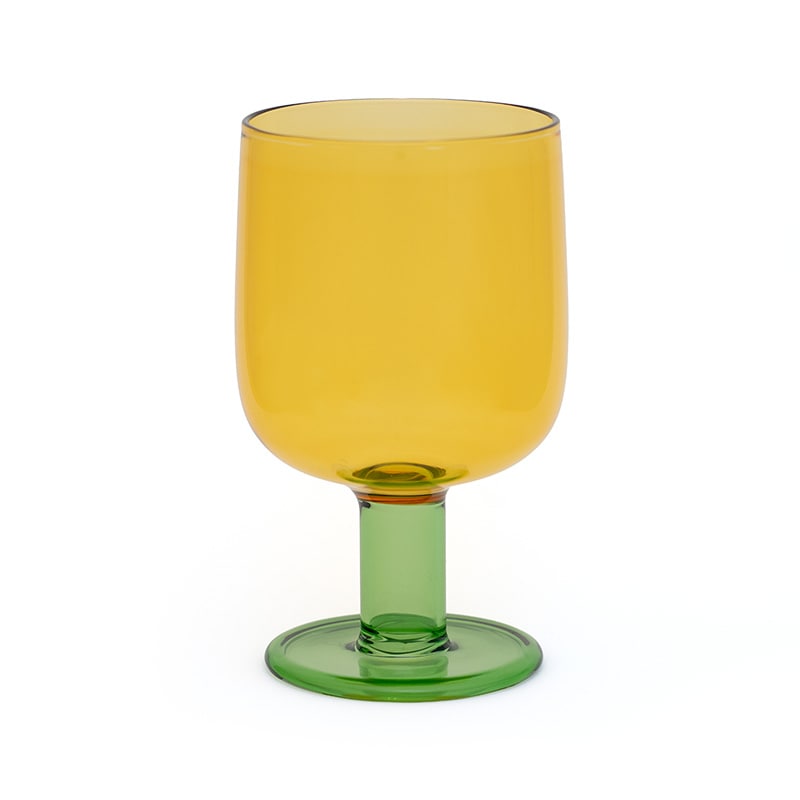 TWO TONE WINE GLASS - limited color (5Colors)