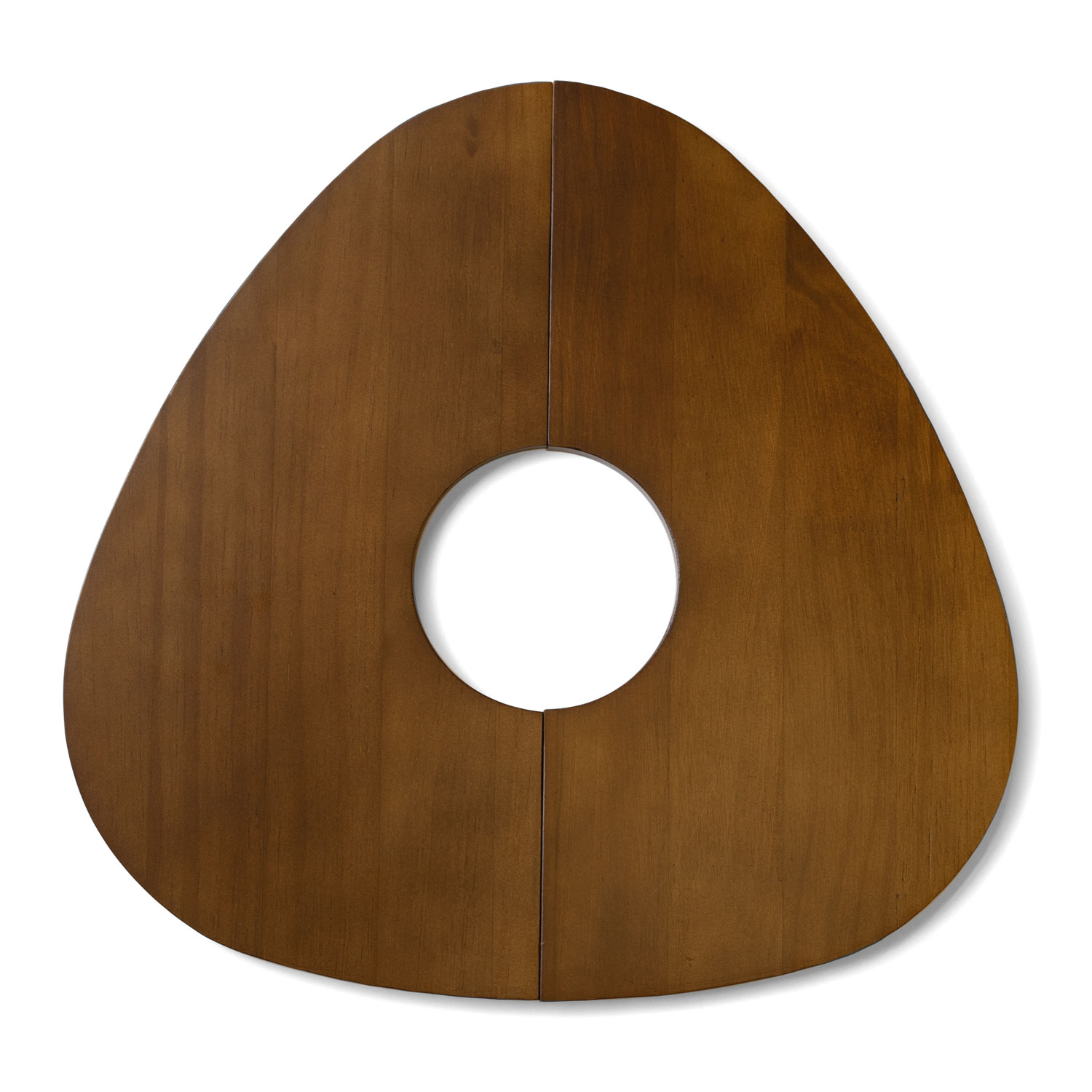 WOOD CIRCLE TRAY -Triangle Natural - 2color / 2size