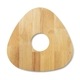 WOOD CIRCLE TRAY -Triangle Natural - 2color / 2size