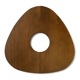 WOOD CIRCLE TRAY -Triangle Natural - 2color / 2size