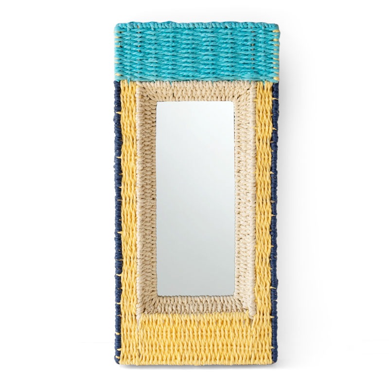 WEAVING WALL MIRROR��Circle / Rectangle (3color)