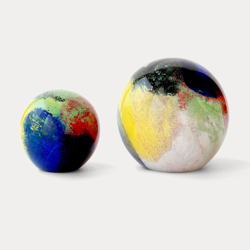 ABSTRACT GLASS BALL (2Color / 2Size)