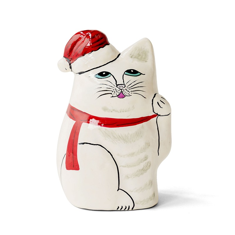����ɤξ���ǭ Xmas Version - PAPER MACHE CAT DOLL - (2color)
