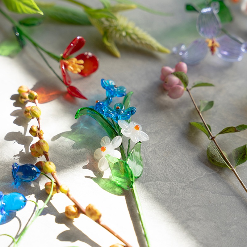 ARTIFICIAL GLASS FLOWER (16Type)