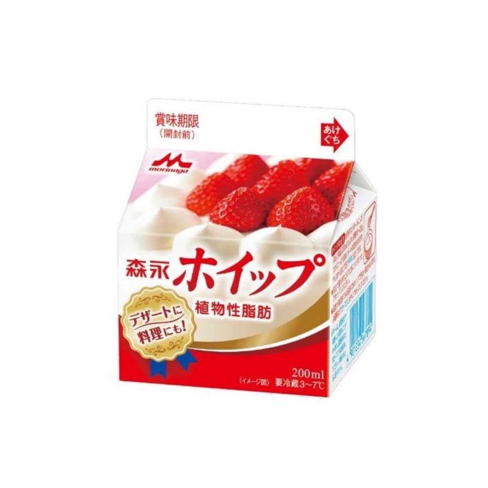 森永 ホイップ 植物性脂肪 200ml×12本（1ケース）冷蔵 業務用 ホイップクリーム
