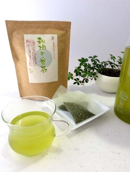 秋摘み番茶「あきつみ」 お試しパック　水出し茶「あきつみ」の（10ｇティーバッグ×12個）×2袋の少量パックさっぱりしたノド越しは、お食事を一層美味しくしてくれますよ！