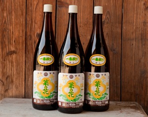 【ギフトにも最適】【送料無料】コヤマダ（小山田産業）の菜種（なたね）油一升瓶3本詰め合わせ（箱入）完全無添加・無農薬、100％国産菜種。