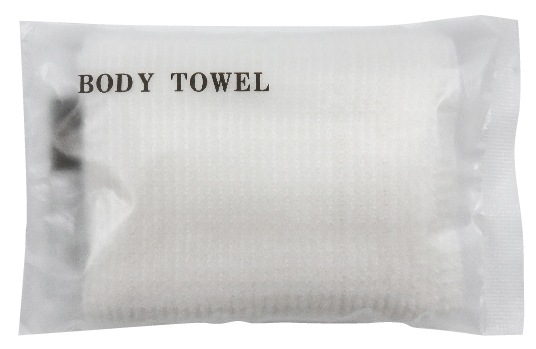 エコテックス ボディタオル（レギュラー/クリアマット袋入
