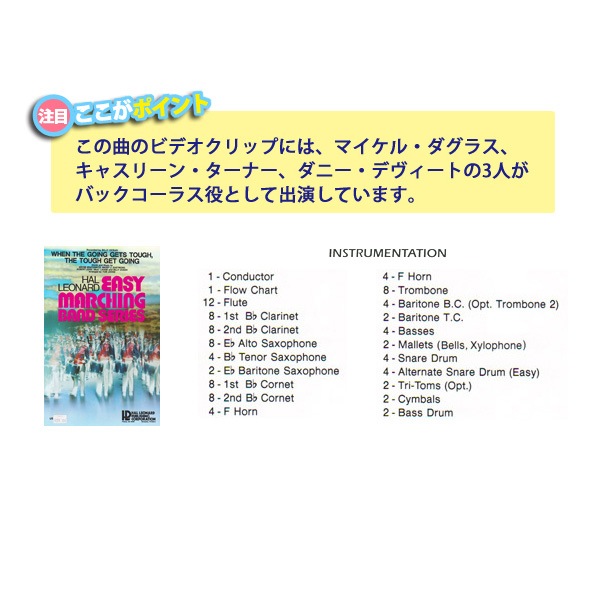 Musicmart マーチングバンド ドラムコーセレクトショップ ミュージックマート When The Going Tough The Tough Get Going 映画 ナイルの宝石 テーマ曲