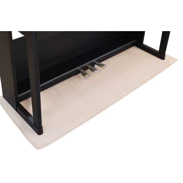 デジタルピアノ用 フロア マット 電子ピアノマット カーペット 10mm厚 敷物 ベージュ 滑り止め加工 150 x 55 ピッタリサイズ