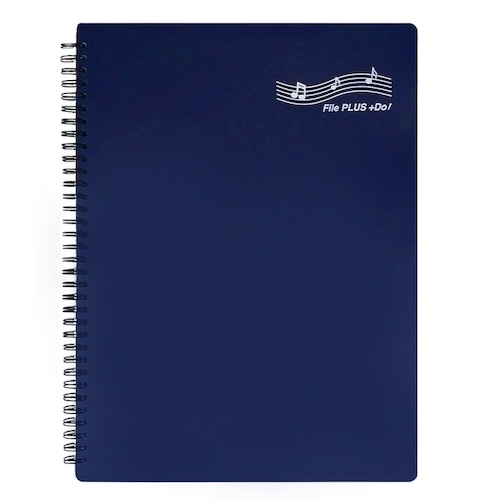【お得な２冊割引セット】 File PLUS +DO! 楽譜ファイル バンドファイル 譜面を出さずに直接書き込める！さらに照明が反射しない楽譜ファイル（A4・30ページ・リング式・クリアポケット付き・６色展開）