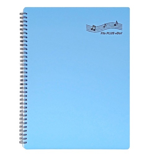 【お得な２冊割引セット】 File PLUS +DO! 楽譜ファイル バンドファイル 譜面を出さずに直接書き込める！さらに照明が反射しない楽譜ファイル（A4・30ページ・リング式・クリアポケット付き・６色展開）