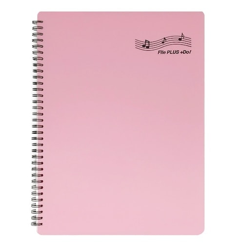 【お得な２冊割引セット】 File PLUS +DO! 楽譜ファイル バンドファイル 譜面を出さずに直接書き込める！さらに照明が反射しない楽譜ファイル（A4・30ページ・リング式・クリアポケット付き・６色展開）