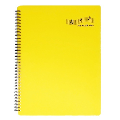 【お得な２冊割引セット】 File PLUS +DO! 楽譜ファイル バンドファイル 譜面を出さずに直接書き込める！さらに照明が反射しない楽譜ファイル（A4・30ページ・リング式・クリアポケット付き・６色展開）