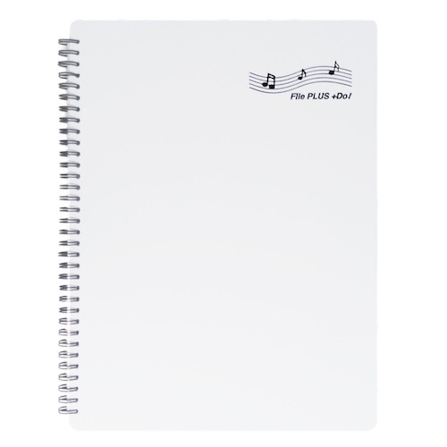【お得な２冊割引セット】 File PLUS +DO! 楽譜ファイル バンドファイル 譜面を出さずに直接書き込める！さらに照明が反射しない楽譜ファイル（A4・30ページ・リング式・クリアポケット付き・６色展開）