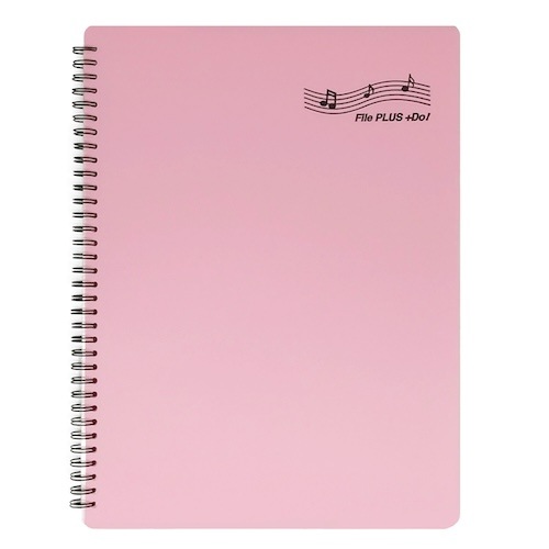【12冊、24冊、48冊まとめて割引き 】吹奏楽部応援！File PLUS +DO! 楽譜ファイル バンドファイル 譜面を出さずに直接書き込める！さらに照明が反射しない楽譜ファイル（A4・30ページ・リング式・クリアポケット付き・６色展開）