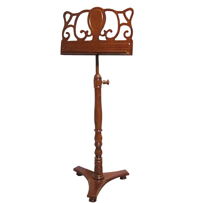 クラシカル木製譜面台 立奏、座奏兼用 model 0607Y