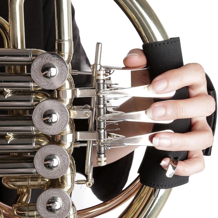 CURTIS フレンチホルン 2way ハンドガード ストラップ プロテクター F.Horn Hand Guard with strap(バックスキン)