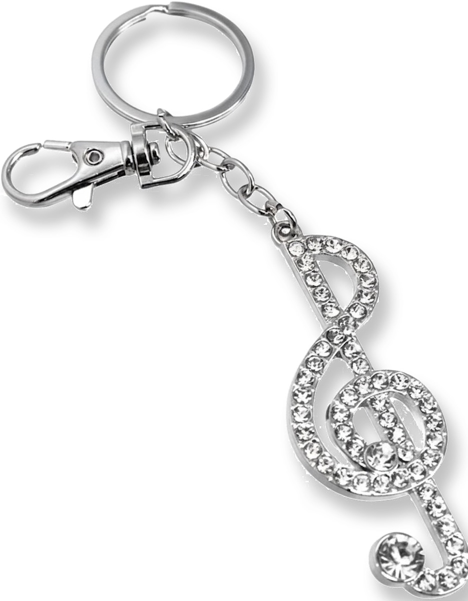 ミュージック キーホルダー ピアノ バイオリン ト音記号 16分音符