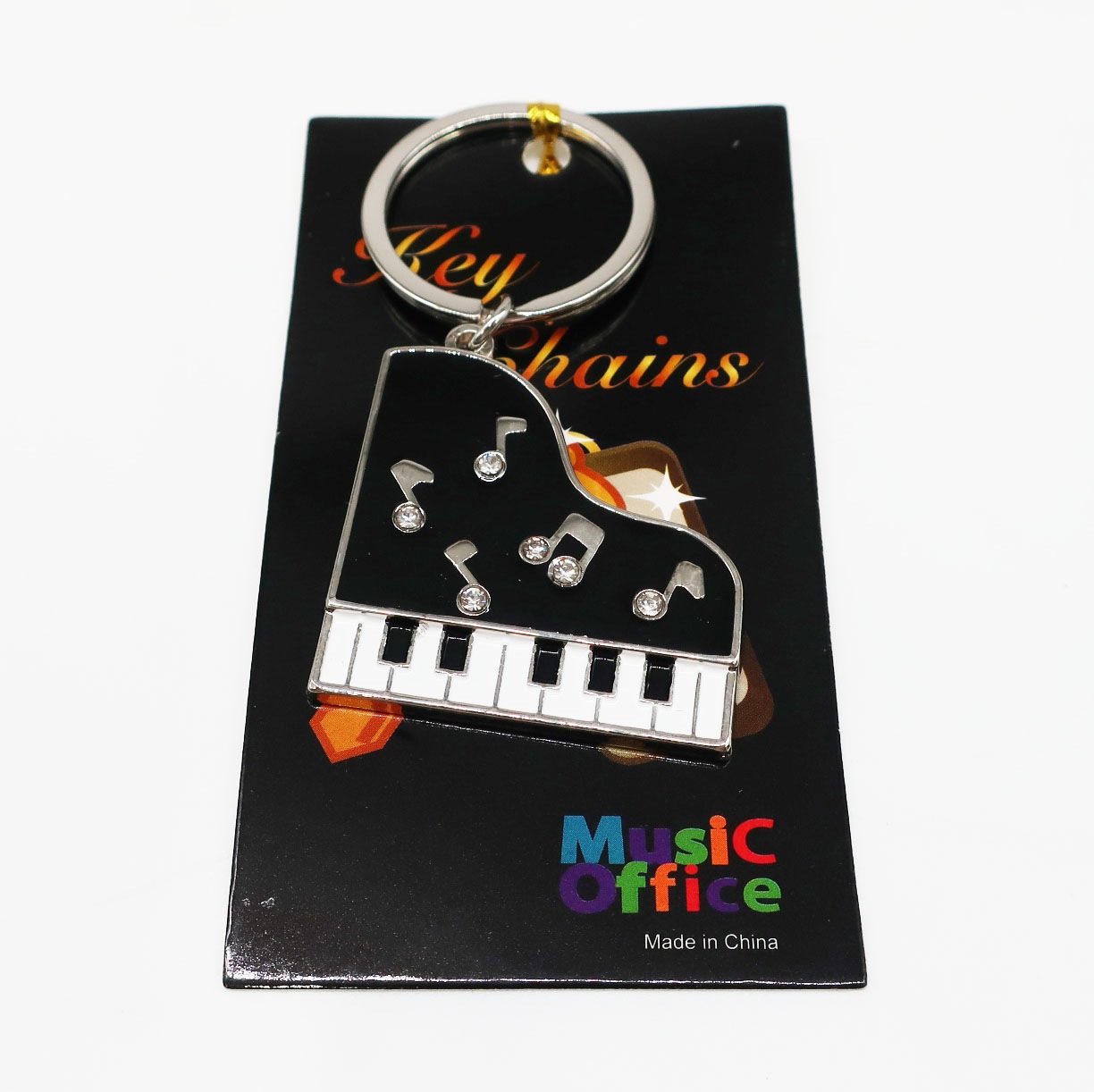 ミュージック キーホルダー ピアノ バイオリン ト音記号 16分音符