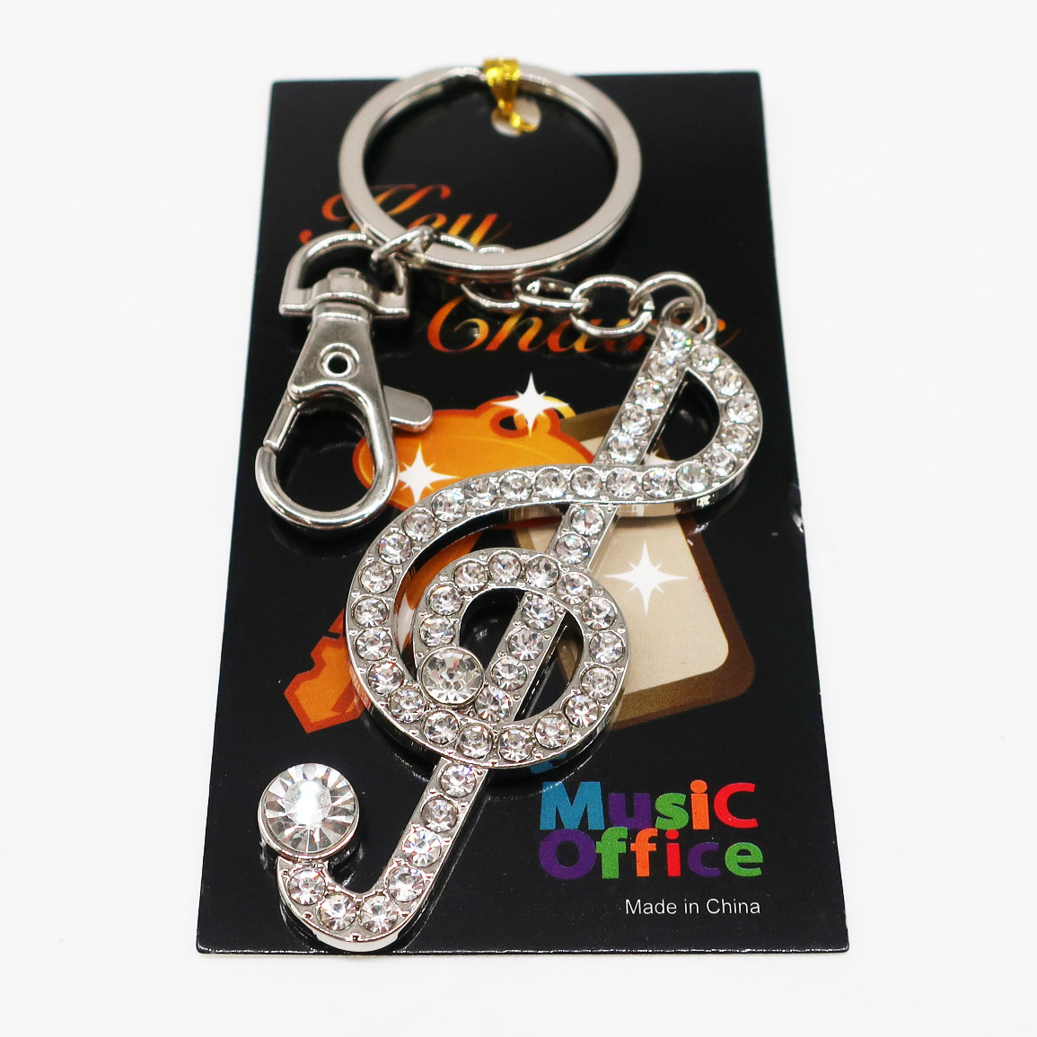 ミュージック キーホルダー ピアノ バイオリン ト音記号 16分音符