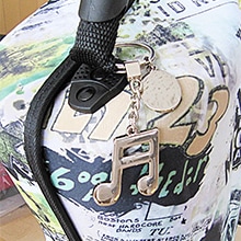 ミュージック キーホルダー ピアノ バイオリン ト音記号 16分音符