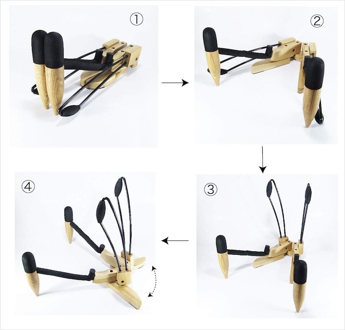 アコースティックギター チェロ用 木製スタンド