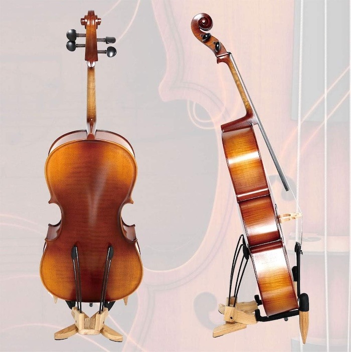 アコースティックギター チェロ用 木製スタンド