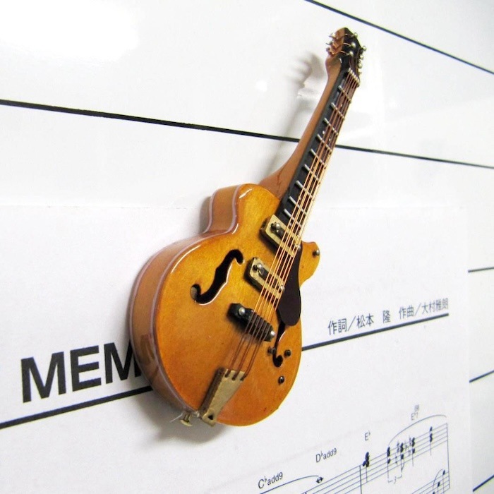 3Dミニチュア楽器マグネット エレキギター