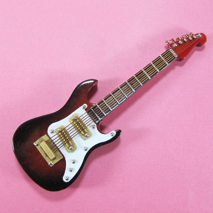 3Dミニチュア楽器マグネット エレキギター