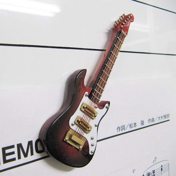 3Dミニチュア楽器マグネット エレキギター