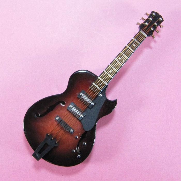 3Dミニチュア楽器マグネット エレキギター