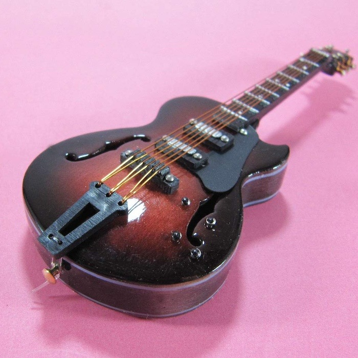 3Dミニチュア楽器マグネット エレキギター