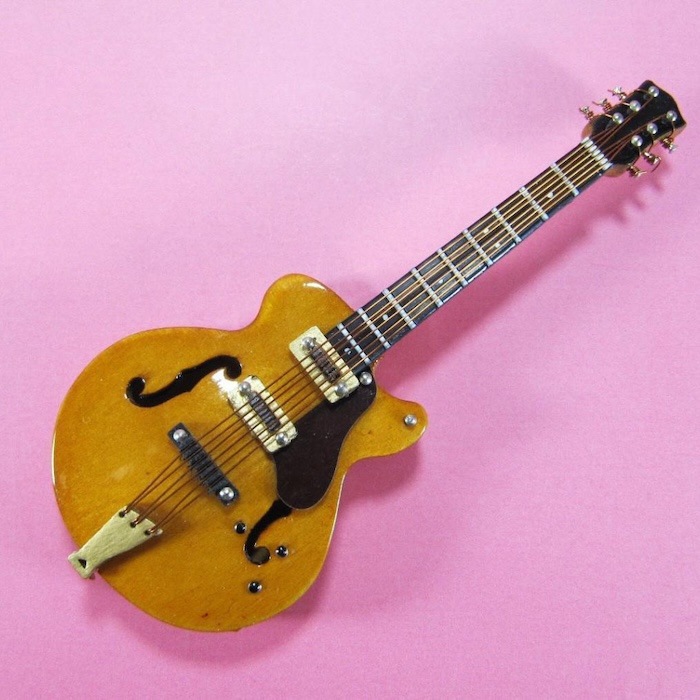 3Dミニチュア楽器マグネット エレキギター