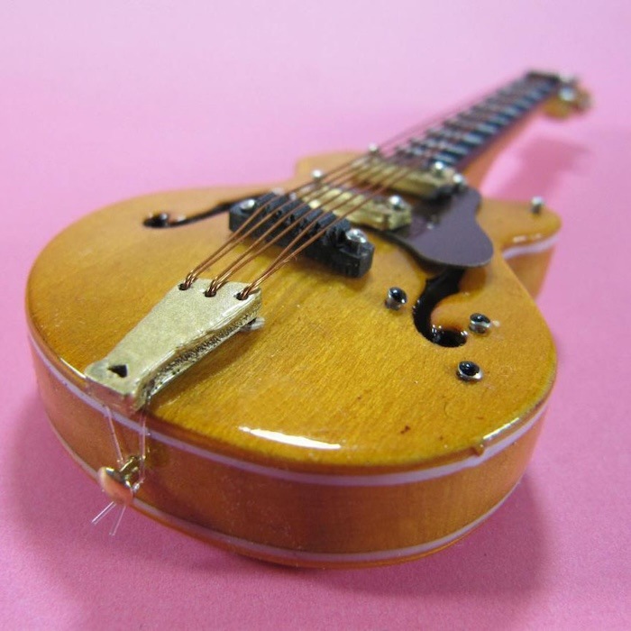 3Dミニチュア楽器マグネット エレキギター