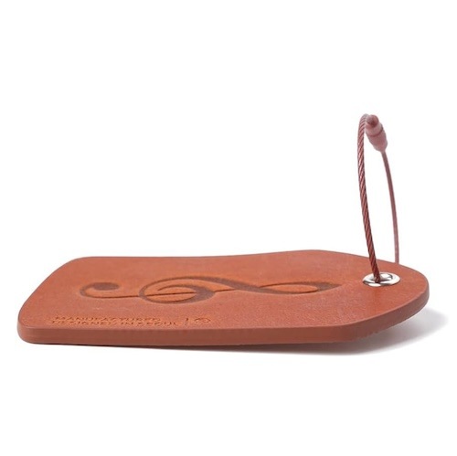 本革製ネームタグ ト音記号 へ音記号 ハ音記号