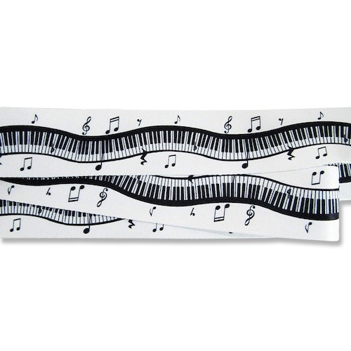 Music Office LUGGAGE BELT ピアノ キーボード柄 スーツケースベルト