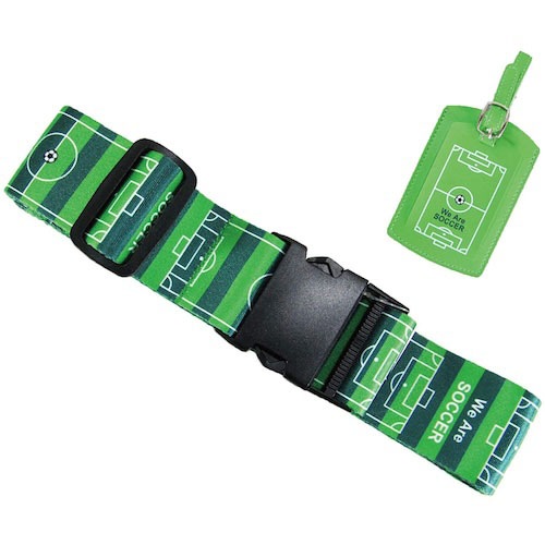 Music Office LUGGAGE BELT サッカーグラウンド柄 スーツケースベルト