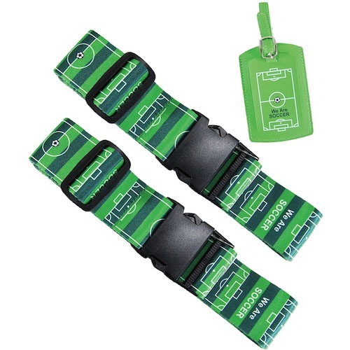 Music Office LUGGAGE BELT サッカーグラウンド柄 スーツケースベルト