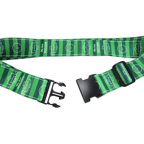 Music Office LUGGAGE BELT サッカーグラウンド柄 スーツケースベルト
