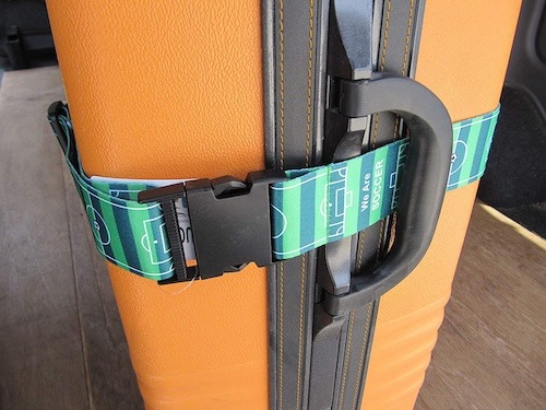 Music Office LUGGAGE BELT サッカーグラウンド柄 スーツケースベルト