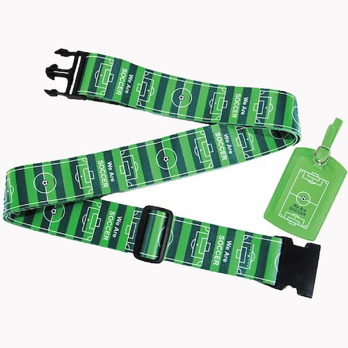 Music Office LUGGAGE BELT サッカーグラウンド柄 スーツケースベルト